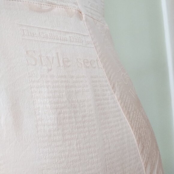 John Galliano Lingerie newspaper print vintage style silk slip dress - Picture 13 of 16